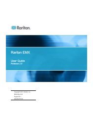 Raritan EMX - v2.0 - User Guide