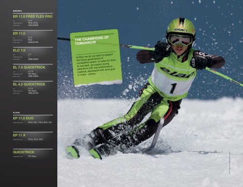 ELAN SKIS RACE CATALOGUE 2011/12