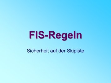 FIS-Regeln - Rasch.ch