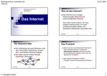 Das Internet - Rasch.ch