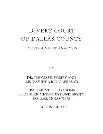 Dallas County Drug Court Program Dallas County Drug Court Program