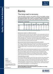 UAE Banks Sector Report - Rasmala Investment Bank