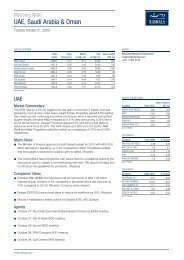 UAE, Saudi Arabia & Oman - Rasmala Investment Bank