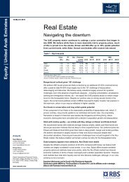 Real Estate - Navigating the downturn - Rasmala Investment Bank