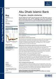 Abu Dhabi Islamic Bank - Rasmala Investment Bank