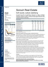 Sorouh Real Estate - Rasmala Investment Bank Ltd.