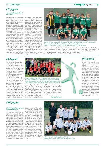 RASPO-Report jetzt online - SV Rasensport