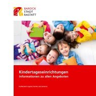 Rastatter Kindertagesstätten - Stadt Rastatt