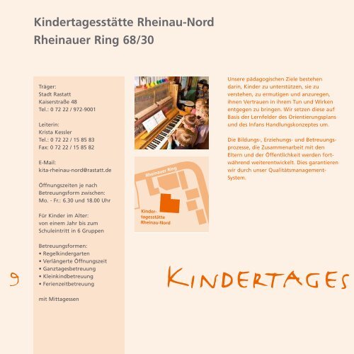 Rastatter Kindertagesstätten - Stadt Rastatt