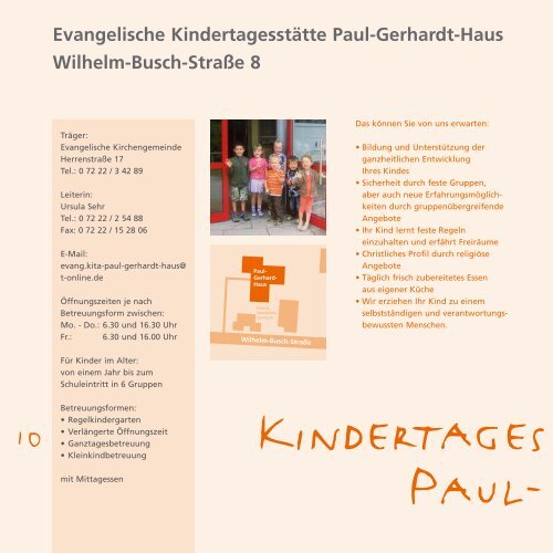 Rastatter Kindertagesstätten - Stadt Rastatt