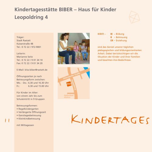 Rastatter Kindertagesstätten - Stadt Rastatt