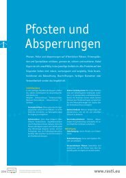 Pfosten und Absperrungen - Rasti.EU