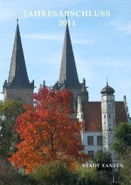 Jahresabschluss 2011 - im Rathaus der Stadt Xanten