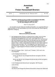 Wahl der Schöffinnen und Schöffen - Senatskanzlei - Bremen