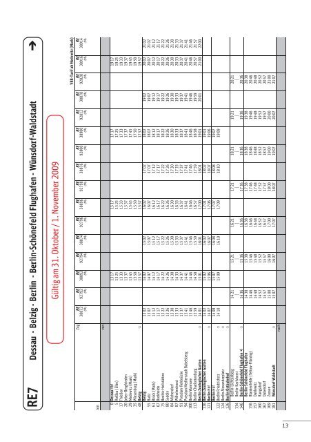 Informationsblatt der DB