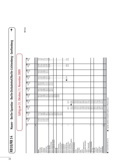 Informationsblatt der DB