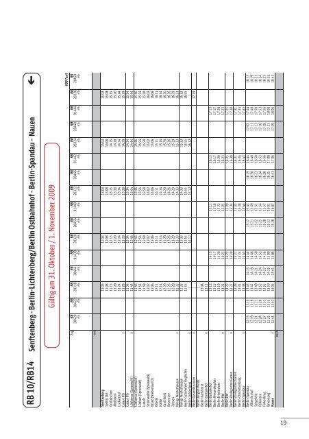 Informationsblatt der DB