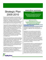 Strategic Plan - AbilityFirst