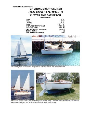 Bahama Sandpiper 24 - C.W. Paine Yacht Designers