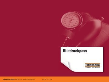 Blutdruckpass - ratiopharm GmbH
