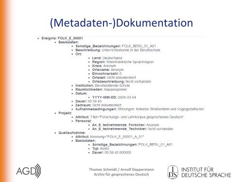 Archiv fÃ¼r gesprochenes Deutsch - RatSWD