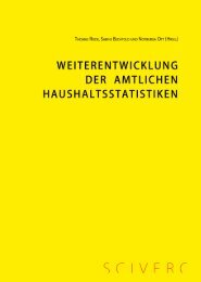 Weiterentwicklung der amtlichen Haushaltsstatistiken - RatSWD