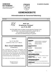 GEMEINDEBOTE - Gemeinde Rattenberg