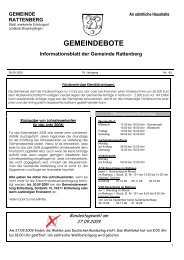 GEMEINDEBOTE - Gemeinde Rattenberg