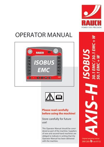 ISOBUS - Rauch