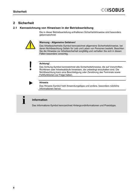 Betriebsanleitungen - Rauch