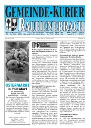 OSTERMARKT - Gemeinde Rauhenebrach