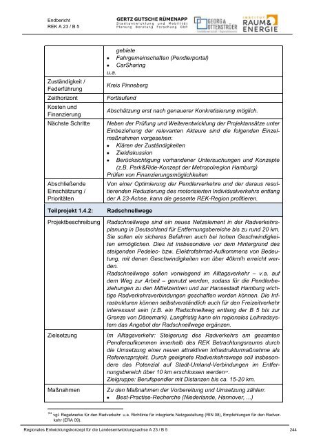 Endbericht REK A23 B5 - Institut Raum & Energie
