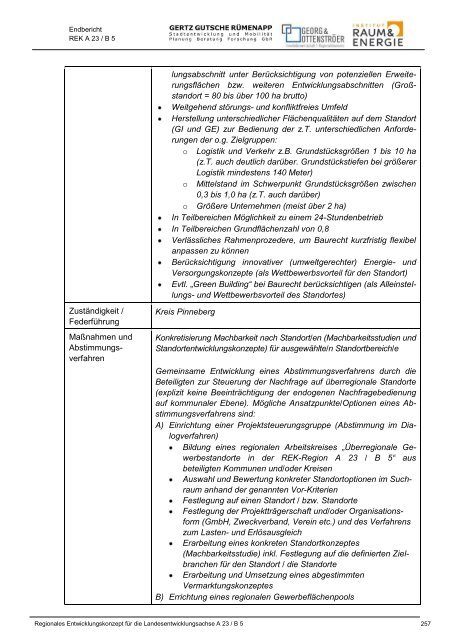 Endbericht REK A23 B5 - Institut Raum & Energie