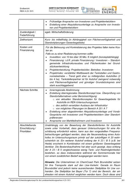 Endbericht REK A23 B5 - Institut Raum & Energie