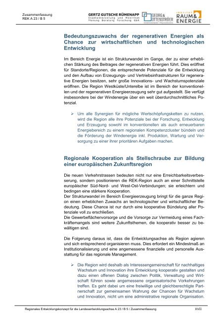 Endbericht REK A23 B5 - Institut Raum & Energie