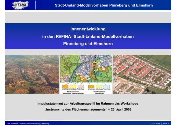 Stadt-Umland-Modellvorhaben Pinneberg und Elmshorn