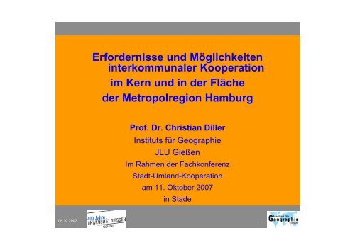 Prof. Dr. Christian Diller - Institut Raum & Energie