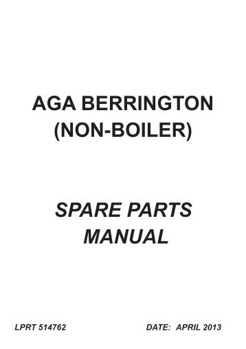 Aga - BERRINGTON NON BOILER parts 06-13 514762.pdf - Rayburn