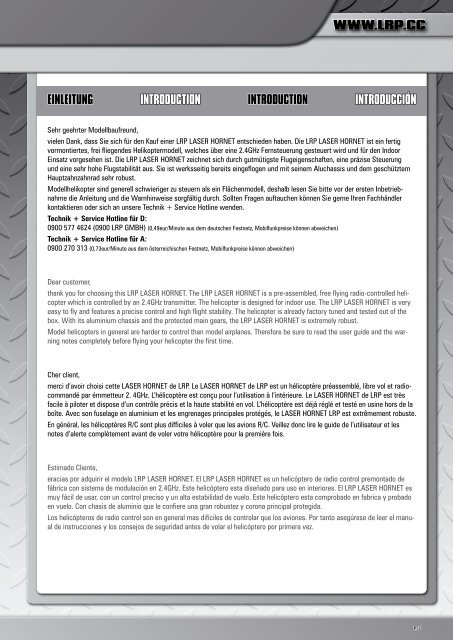 Bedienungsanleitung ∙ user guide Mode d´eMploi ∙ Manual de ... - LRP