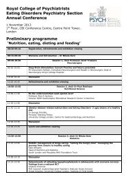 Programme - Royal College of Psychiatrists