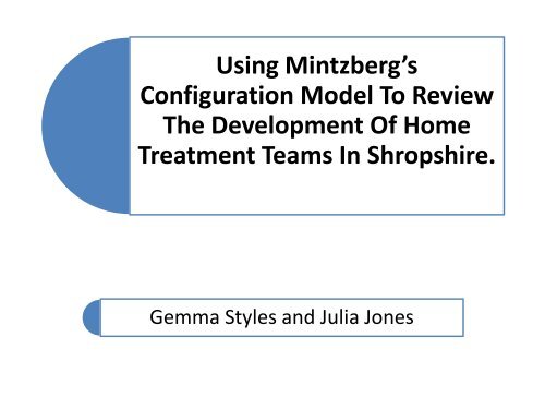 Using Mintzberg's Configuration Model To Review The ...