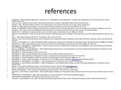 Using Mintzberg's Configuration Model To Review The ...