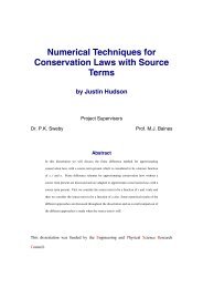 Numerical Techniques for Conservation Laws with Source Terms