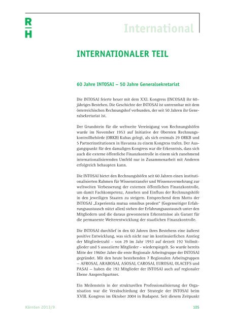International - Der Rechnungshof