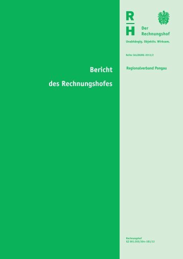 Bericht des Rechnungshofes - Der Rechnungshof