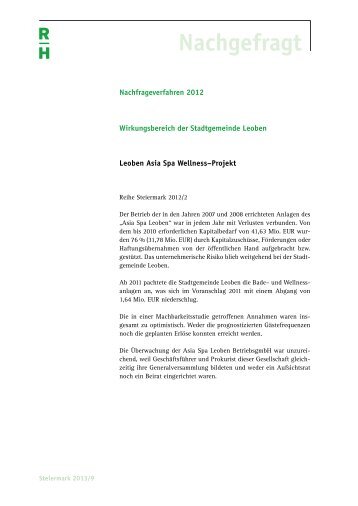 Nachgefragt - Der Rechnungshof