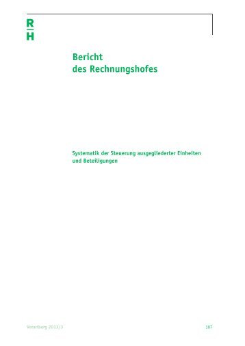 Bericht des Rechnungshofes - Der Rechnungshof