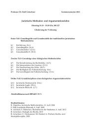 Juristische Methoden- und Argumentationslehre