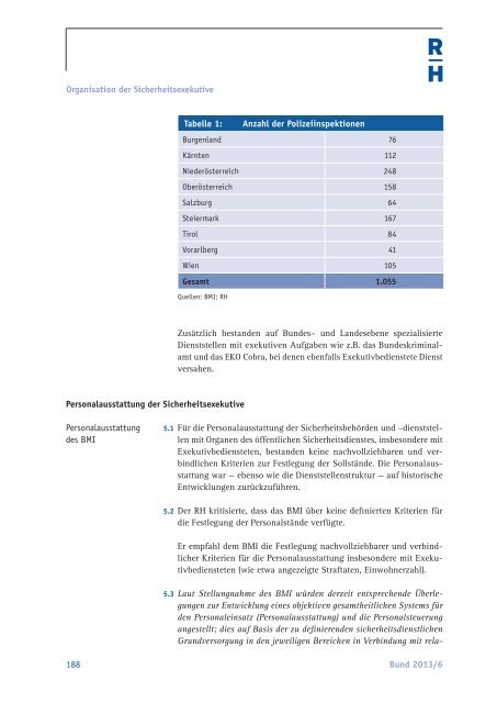 Bund 2013/6 - Der Rechnungshof