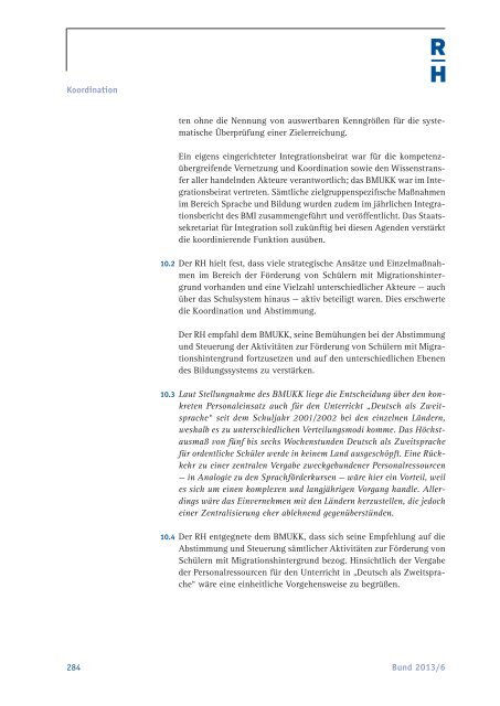 Bund 2013/6 - Der Rechnungshof